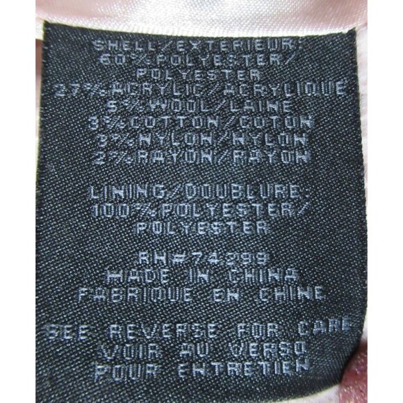 Steve Madden Wool Blend Waffle Knit Belted Peacoat Size 1X Light Blush Pink NEW - Picture 5 of 10